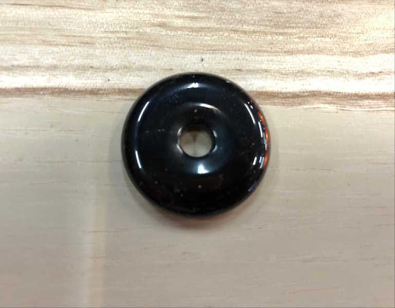 Donut Obsidiana Negra 3 Cm